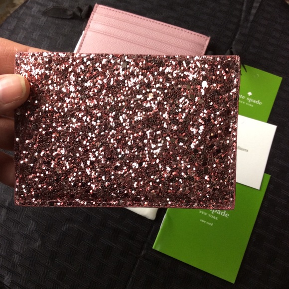 NWT Kate Spade Pink Glitter Wallet - Picture 2 of 4